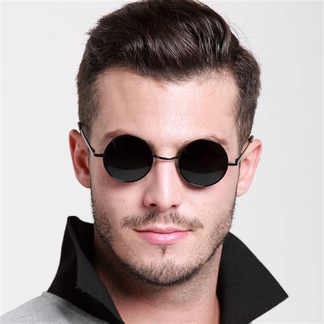 mens luxury round sunglasses|retro round sunglasses for men.